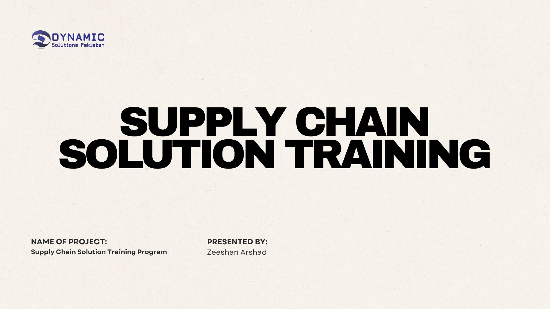 Supply Chain Solution